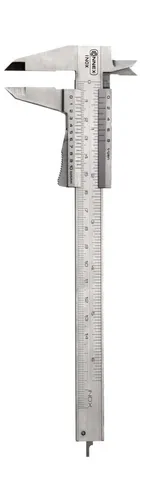 Connex Messschieber COXT710416, 140mm Schieblehre aus Metall - Sonstige, präzise Innen-, Außen- und Tiefenmessungen mit Momentversteller für einfaches Festhalten der Messwerte. Inklusive Kunstledertasche für sicheren Transport.