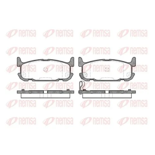 Remsa Bremsbelagsatz, Scheibenbremse 0853.12