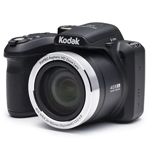KODAK Astro Zoom Digital-Kamera AZ401, 16MP schwarz - Spiegelreflex- & Systemkameras mit HD 720p Videoaufnahme, langlebig und flexibel für kreative Fotografie.