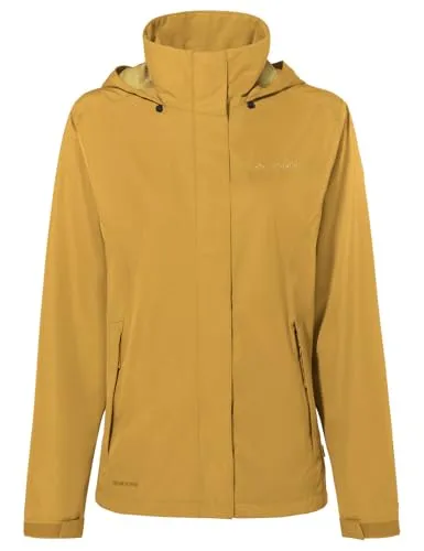 VAUDE Damen Kapuzenjacke Escape Light - Funktionsjacke für Damen, wasser- und winddicht, ideal für Outdoor-Aktivitäten, mit verstaubarer Kapuze und verstellbarem Saum für optimalen Komfort.