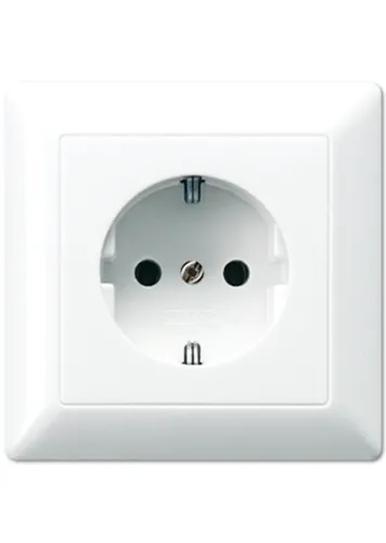Jung AS1520PLWW Abdeckung für SCHUKO®-Steckdosen, Duroplast, Serie AS, ...