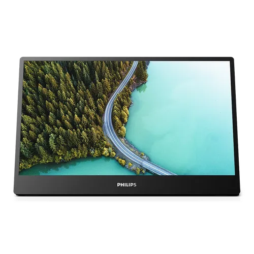 PHILIPS 16B1P3302D - Tragbarer Full HD Dual USB-C Monitor, 1920x1080, ideal für unterwegs mit flexiblem Mehrwinkel Standfuß