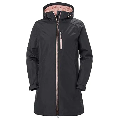 Helly Hansen Damen W Long Belfast Winter Jacket - Funktionsjacken mit isolierender Wärme, sportlichen Details und praktischen Reißverschlusstaschen für den perfekten Winterlook.