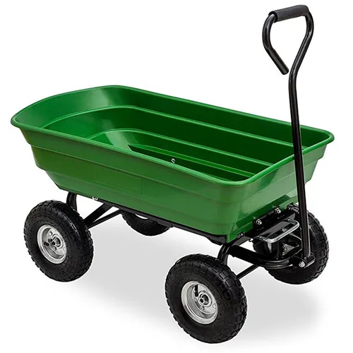 RAMROXX Bollerwagen mit Kippfunktion bis 250 kg - Bollerwagen für Garten und Transport, belastbar bis 250 kg und mit praktischer Kippfunktion für einfaches Entladen.