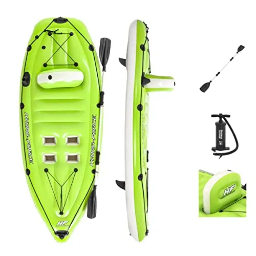 Bestway Hydro-Force™ Angelboot-Set Koracle 270 cm - Angelboot-Set mit Tragegriffen, Rückenlehne und integrierter Angelrutenhalterung, ideal für entspannte Angelausflüge auf dem Wasser.