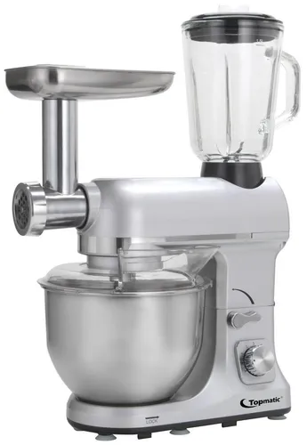 Topmatic PKM-1800.1BG Multifunktion Mixer - Vielseitige Küchenmaschine für effizientes Mixen, Rühren und Kneten, ideal für kreative Backprojekte und gesunde Smoothies.