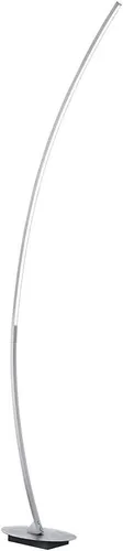 Solo TRIO R42791105 Stehleuchte - Stehleuchte mit 1x11W SMD LED, 1100Lumen und 3000K, elegantes gebürstetes Aluminiumdesign, ideal für stilvolle Wohnräume und energieeffizient.