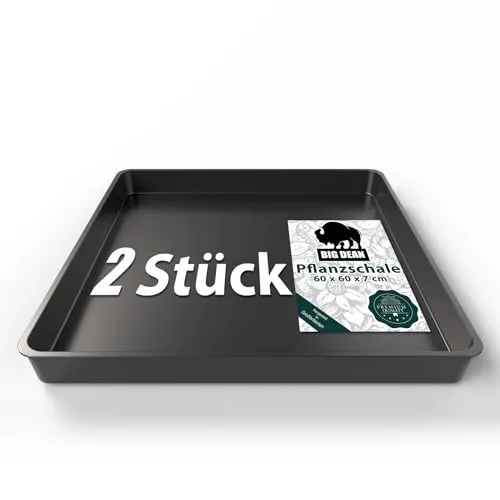 BigDean Pflanzschale groß 60x60x7cm von BigDean