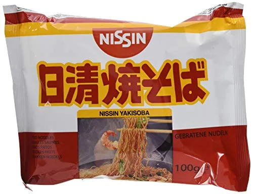 Nissin Demae Ramen – Yakisoba, 10er Pack, Instant-Nudeln japanischer Art, mit Yakisoba-Sauce & asiatischen Gewürzen, schnell & einfach zubereitet, asiatisches Essen (10 x 100 g)