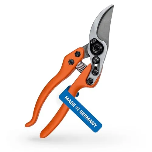 Loewe Bypass-Gartenschere - Hochwertige Gartenschere aus Stahl mit abriebfestem Gummi-Griff, ideal für präzises Schneiden in Ihrem Garten.