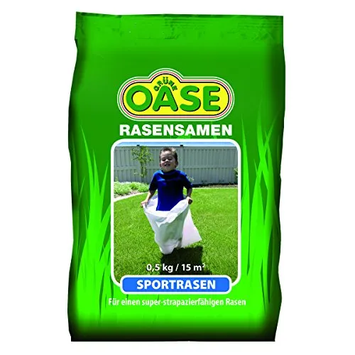 Grüne Oase Rasensamen GO-120 Sportrasen 0,5 kg, grün