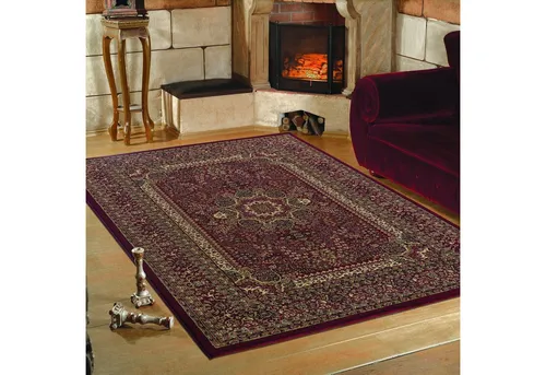 Novel Webteppich Marrakesh, Rot, 240x340 cm - Teppiche & Böden, Moderner Teppich mit orientalischem Design, Oeko-Tex® Standard 100, pflegeleicht und strapazierfähig, ideal für stilvolle Wohnräume.