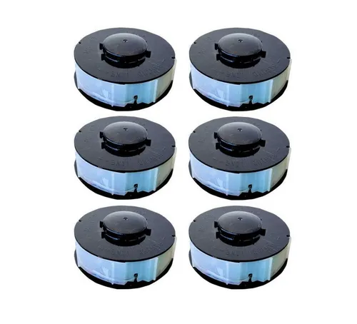 Spulen für ALDI Rasentrimmer Gardenline 6 x Ersatzfadenspule Trimmer Fadenspule