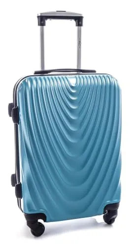 RGL Reisekoffer Trolley XL Metallic-Blau mit 4 Rollen