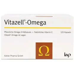 Vitazell Omega 120 St - rezeptfreie Omega-3 Kapseln, unterstützt die Herzgesundheit und das Wohlbefinden