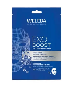 Produktbild Weleda Exo Boost Tuchmaske Blauer Enzian & Edel 20 ml