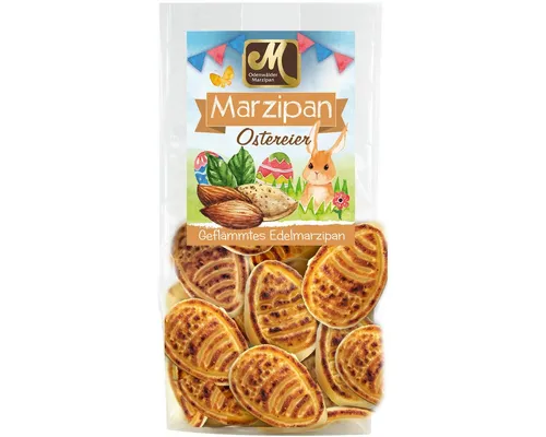 Odenwälder Marzipankonditorei Süßigkeit, Odenwälder Edelmarzipan Ostereier geflämmtes Edelmarzipan 200g