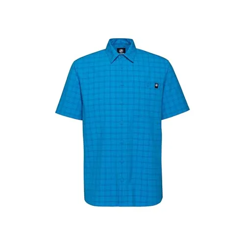 Mammut Lenni Shirt Men glacier blue-marine (50591) M - Funktionale Wanderhemden für Herren, leicht, schnelltrocknend und mit HeiQ Fresh Technologie für frischen Tragekomfort bei langen Trekkingtouren.