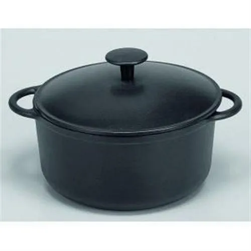 Karl Krüger Gusseisen Topf, Schwarz, 40 x 20 x 10 cm