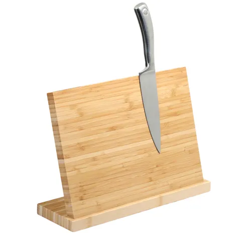 Dolce Mare XXL Magnet Messerblock aus Bambus - Küchenmesser - eleganter 34 cm Messerblock aus Bambus mit Magnet, ideal zur sicheren Aufbewahrung und stilvollen Präsentation Ihrer Messer.