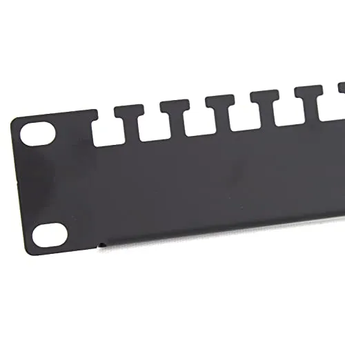 kenable Kabelführungsleiste 1U Kabelbinder Ankerpunkte für RJ45/Leitungen, Schrank 19 Rack