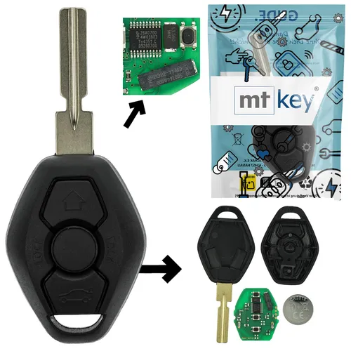 Funk Schlüssel CAS2 HU58 434MHZ für BMW Z3 E36 Z4 E85 X5 E53 6er E64 E63 X3 E83