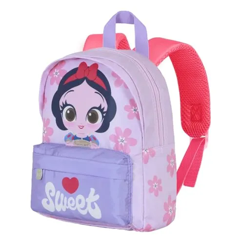 Disney Schneewittchen Kindergartenrucksack - Schulranzen mit 5 L Kapazität, leicht und bequem dank atmungsaktivem, gepolstertem Rücken. Ideal für kleine Disney-Fans!