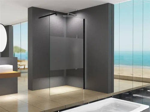 BuyLando.Shop Walk-in-Dusche Glaswerk Westfalen-LiLy 100x200cm - Satiniert, ESG Glas - Moderne Walk-In Duschwand aus 10 mm ESG Sicherheitsglas mit satiniertem Design. Ideal für individuelle Badezimmergestaltungen und einfache Montage. Pflegeleicht und langlebig.
