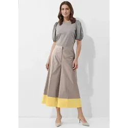 Alba Moda Culotte mit Color-Blocking in Braun und Gelb