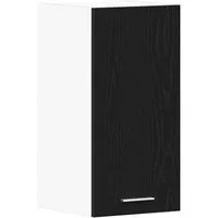 vidaXL Hängeschrank Schwarz Eichen-Optik 30x31x60 cm