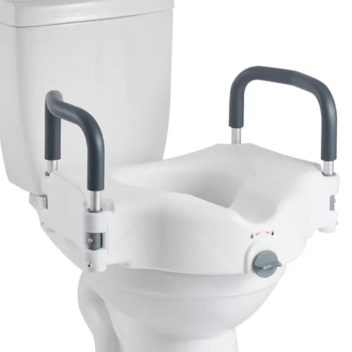 VEVOR Toilettensitzerhöhung mit Armlehnen