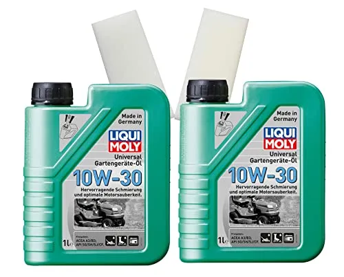 2x Original Liqui Moly 1L Universal Gartengeräte-Öl 10W-30 Universalöl 1273 +2x ILODA Schmutzradierer