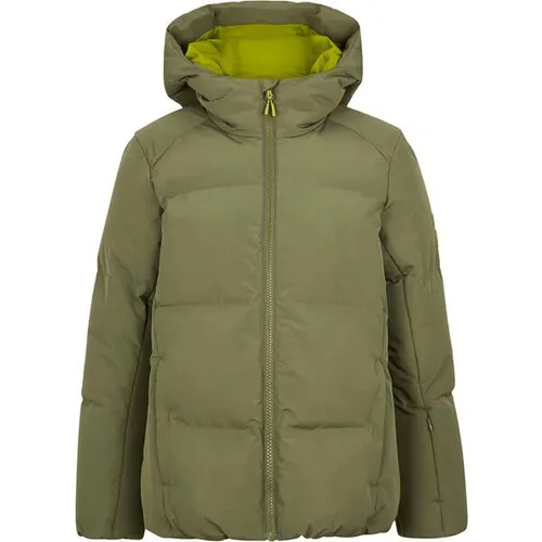 Ziener Awar-z Jacket Junior Unisex - moss green (239) 152 - Funktionsjacken für aktive Kinder, wasserdicht mit ZIENER AQUASHIELD Membran (10.000mm), bietet optimalen Schutz vor Wind und Wetter, ideal für Skifahren und Freizeit.