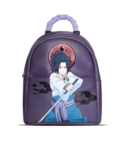 Difuzed Naruto Shippuden Mini-Rucksack Sasuke - Kindertaschen, offiziell lizenzierter Rucksack mit auffälligem Sasuke-Design und praktischem oberen Seilgriff – ideal für Naruto-Fans!