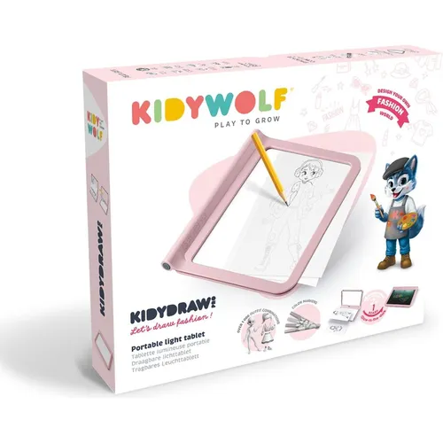 Kidywolf Leuchtende Designtafel rosa (KIDYDRAW-PRO-PI)