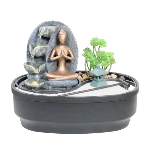 Zimmerbrunnen Modern Namaste mit Zen Garten
