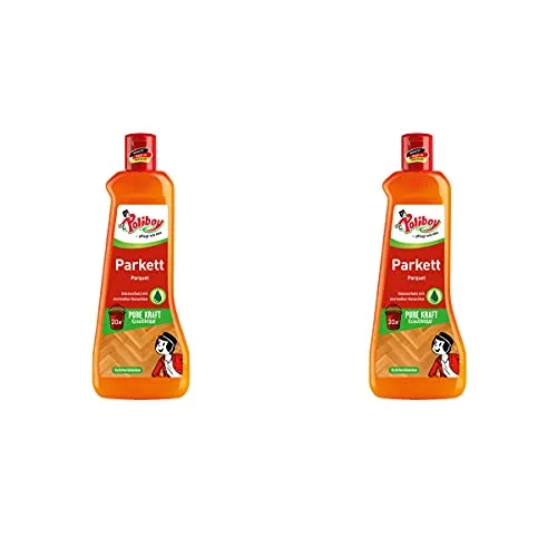 POLIBOY Parkett Pflege - Pflegendes Reinigungsmittel für Holzböden - Reinigungskonzentrat mit Avocadoöl - 2x 500 ml - Made in Germany
