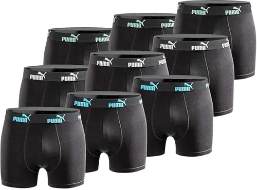 PUMA Everyday Herren Boxershorts 9er-Pack - Retroshorts für Herren, aus 95% Baumwolle für höchsten Tragekomfort, im praktischen 9er-Pack für jeden Tag.