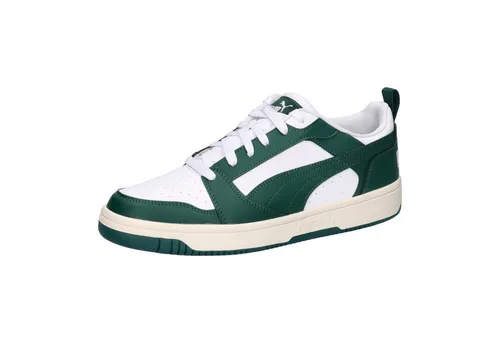 PUMA Rebound V6 Low Unisex Sneaker - Herren-Sneaker mit Obermaterial in Lederoptik und perforierter Zehenpartie für optimalen Komfort und Style.