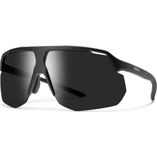 Smith Motive Sonnenbrille - Matte Black ChromaPop - Sportbrille für Herren mit ChromaPop Glastechnologie, die Kontraste verstärkt und für klare Sicht sorgt. Ideal für hohe Geschwindigkeiten und anspruchsvolle Trails.