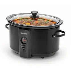 Brabantia BBEK1083MB, Schwarz, 6,5 l, Tasten, Glas, 320 W - Schwarz