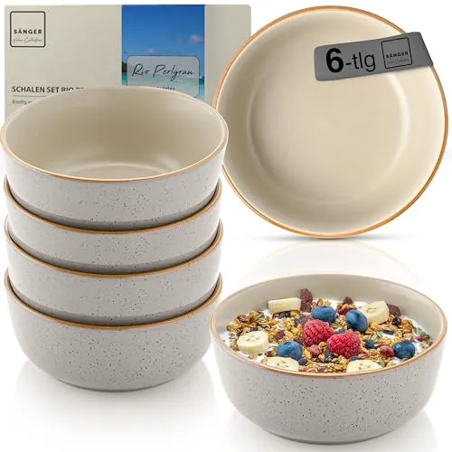 Sänger Rio Perlgrau Müslischalen Set 6-teilig in grau von Sänger