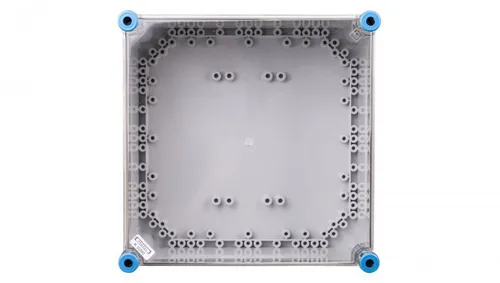 Leergehäuse K0200 IP65 mit transparentem Deckel - Hochwertige Anschlussdose von Hensel, schützt Ihre Elektroinstallationen zuverlässig und ist ideal für den Außenbereich.