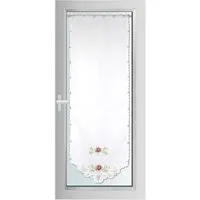Bestlivings Türpanneaux 180 cm x 60 cm Inkl. Stickerei Bumen Rose Inkl. Vitragestange