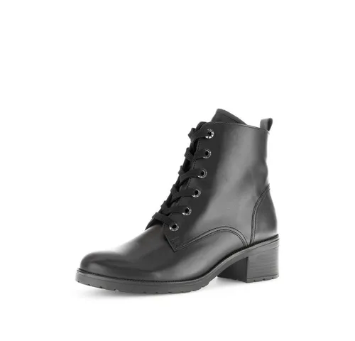 Gabor Stiefelette in Schwarz - 40 EU - Elegante Stiefelette in Größe 40 aus hochwertigem Leder mit praktischem Reißverschluss. Ideal für stilvolle Outfits und den täglichen Gebrauch.