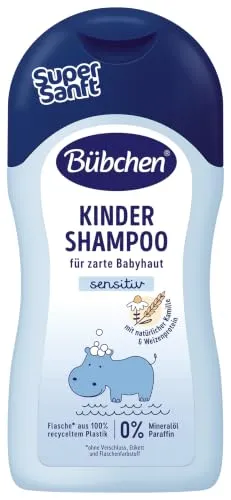 Bübchen Kinder Shampoo, 400 ml – sanfte Haarwäsche ohne Tränen für Babys