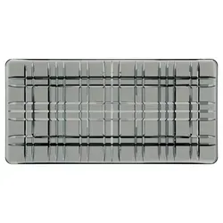 Nachtmann Platte Square 28 x 14 cm - Elegante Servierplatte aus Glas, 28 cm, mit modernem Schliffdesign. Ideal für stilvolle Anlässe und perfekt kombinierbar mit anderen Produkten der Square Serie.