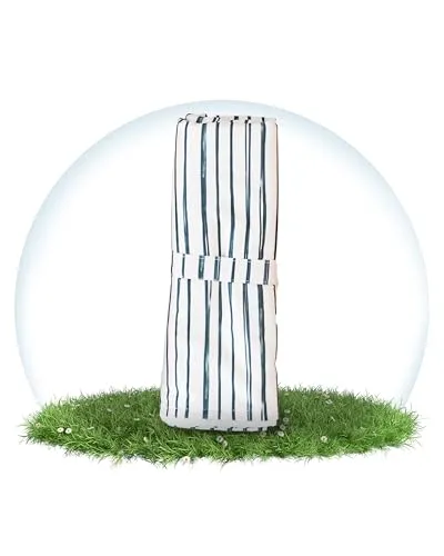 Hinzling Wickelunterlage für Unterwegs - Navy Stripes - Abwaschbare, Schadstofffreie, Nachhaltige und Moderne Unterlage - Must-Have Reise Zubehör