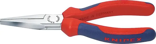 Knipex Langbeckzange 160 mm mit PVC-Griffen - Präzise Langbeckzange mit flachen Backen und gezahnten Greifflächen. Hochwertiger Chrom-Vanadium-Elektrostahl für langlebige Leistung und komfortable Handhabung.
