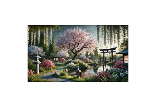 MagicHolz Puzzle Blühender Zen-Garten, 250 Teile - Entdecke den Blühenden Zen-Garten: Ein einzigartiges Holzpuzzle mit 250 hochwertigen Teilen, das Harmonie und Achtsamkeit fördert. Ideal für entspannte Auszeiten und kreative Geschenke.
